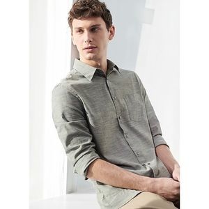 Express Men’s Slim Solid Chambray Shirt